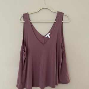 Abound Mauve V-Neck Tank Top